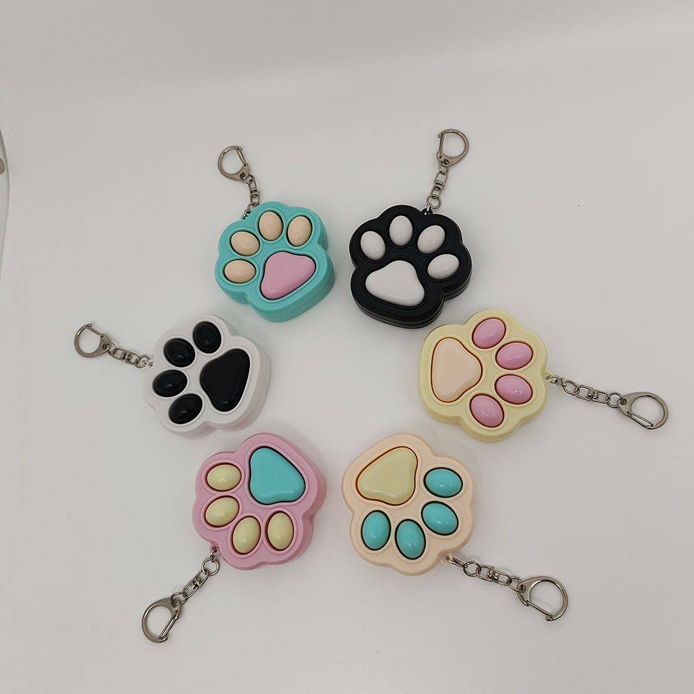 Porte-Clés en Forme de Griffe de Chat, Jouet de Décompression, Pendentif Mignon pour Couple, Sac de Voiture, Chaîne Continent Créative