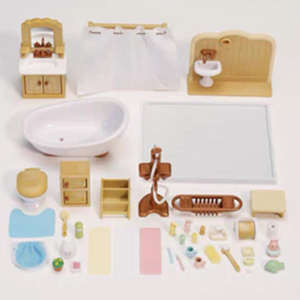 인형의 집 미니어처 액세서리, 1/12 숲 가족 가구 컬렉션 세트, 어린이 여아용 주방 요리 냄비 선물