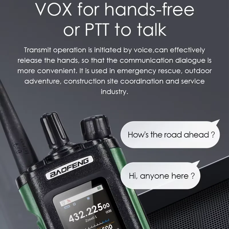BAOFENG DM32 Walkie Talkie DM-32 DMR Digitalradio GPS 10W Multiband Wireless Kopierfrequenz SMS-Funktion UV32 Lpng-Reichweite Radio