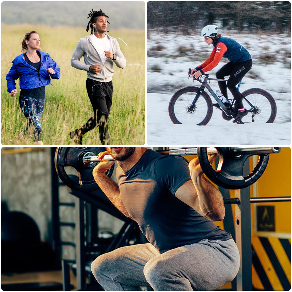 DAREVIE-calentador de piernas para ciclismo, forro polar térmico, calentador de rodilla para ciclismo de invierno, medias mallas cálidas de compresión, antideslizantes para hombres y mujeres