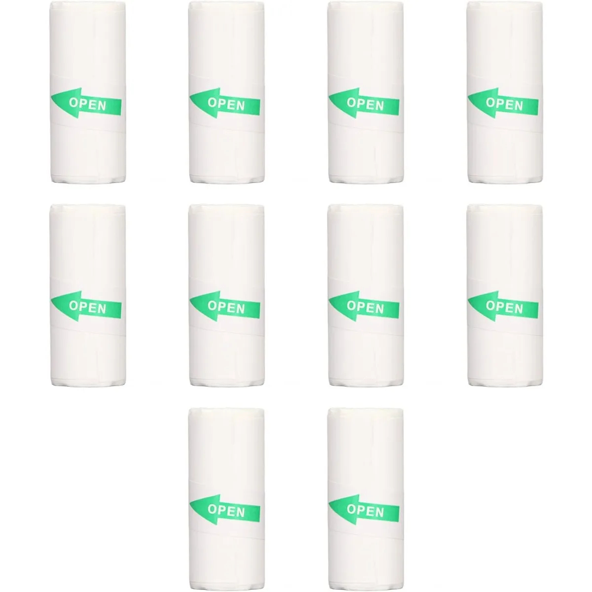 접착 감열지, 10Pcs 미니 프린터 용지, 포켓 열전 사 프린터 용 57x25mm 자체 인쇄 스티커 용지
