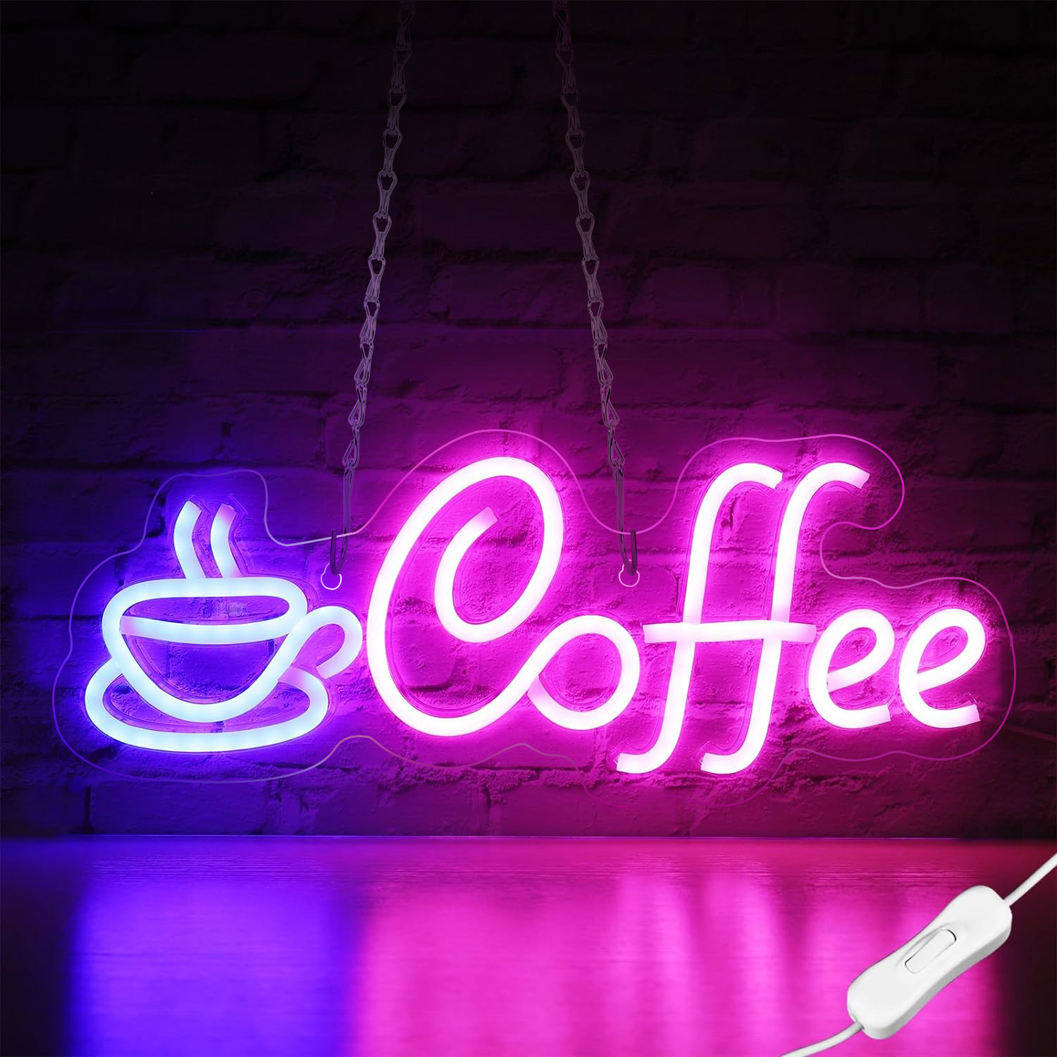 Kaffee Neon Zeichen Licht USB/Batterie Led Neon Lampen für Bar Cafe Restaurant Party Kunst Wand Dekor Fenster Hängen nacht Lichter