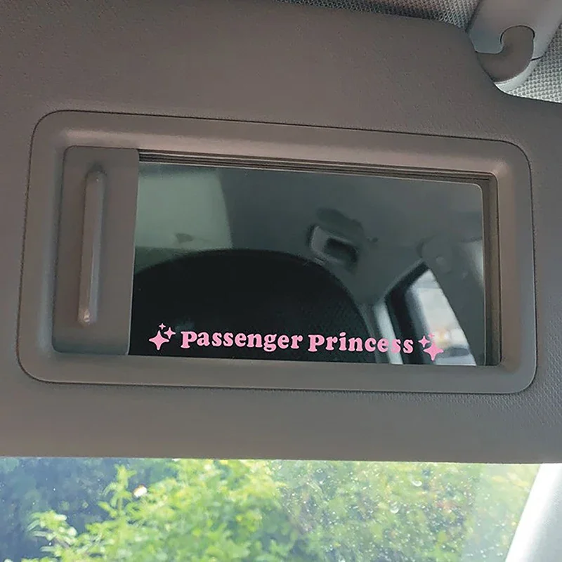 2 stücke Spiegel Dekoration Aufkleber Passagier Prinzessin Stern Spiegel Aufkleber Aufkleber Rückspiegel Auto Vinyl Dekoration Lustige Auto Aufkleber