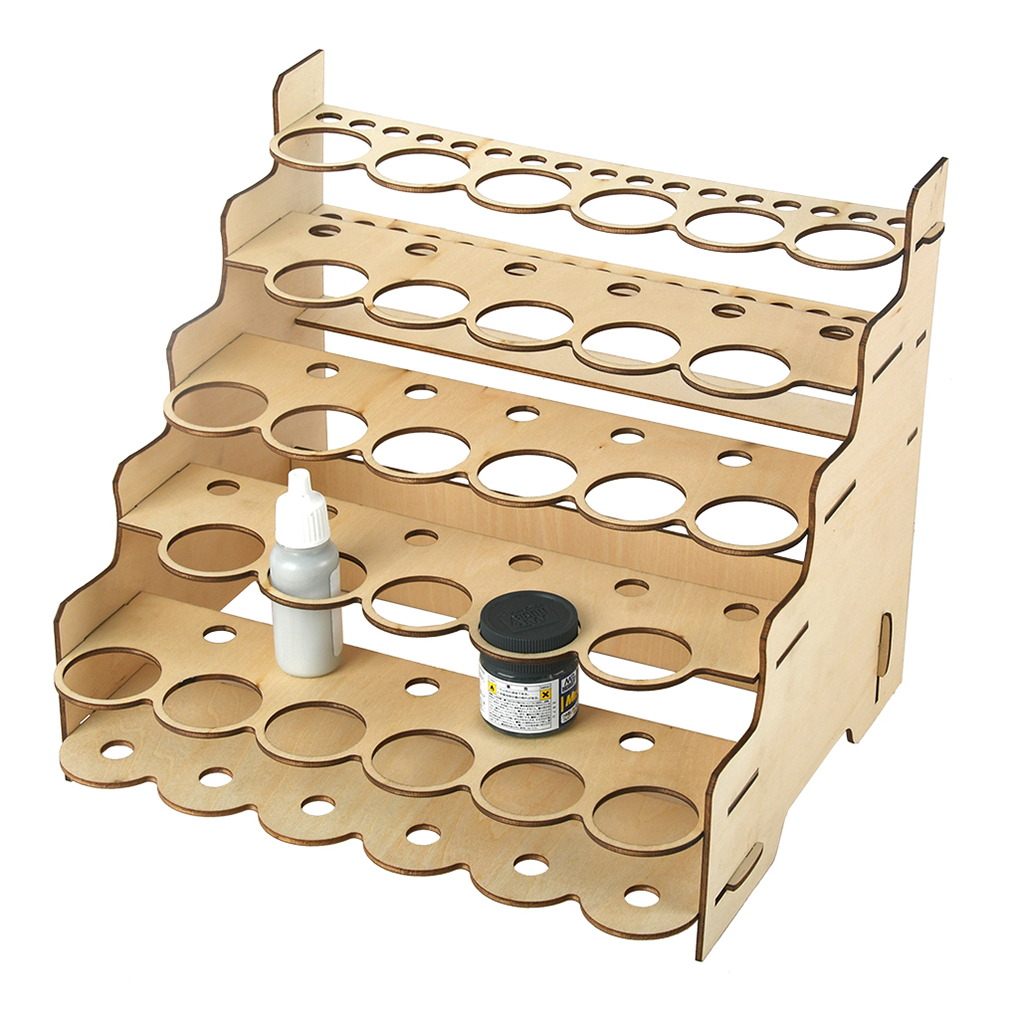 Modelo organizador de pintura multi-camada rack de pigmento requintado conveniente suportes de ferramentas diy pigmentos prateleira com vários slots