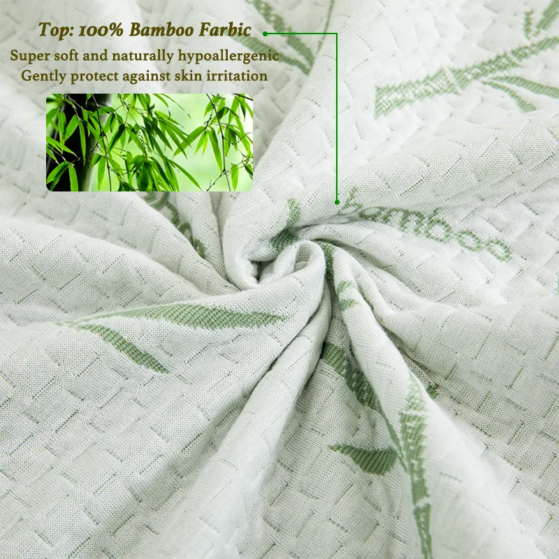Funda de colchón de bambú impermeable (sin funda de almohada), sábana ajustable refrescante y transpirable con bolsillo profundo de 6-14 pulgadas, 1 ud.