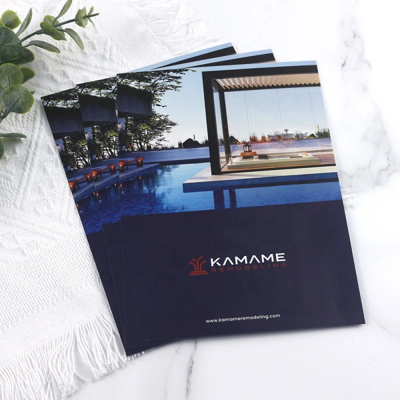 Folleto profesional personalizado, servicio de impresión, precio bajo, empresa