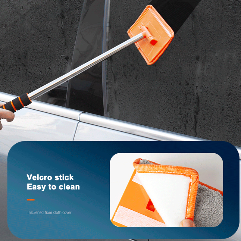 SEAMETAL Car Front Windshield Defogging Brush Telescopic Long handle Car Household Glass Clean Brushes Dust Remover Tool