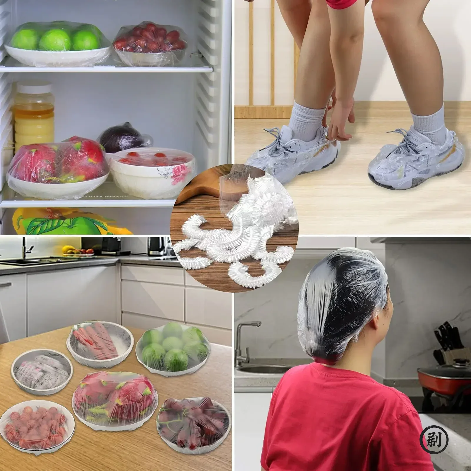 100PCS Disposable Fresh-keeping Bag Food Covers Fruit Storage Packaging Bags Kitchen Fresh Keeping Freshness