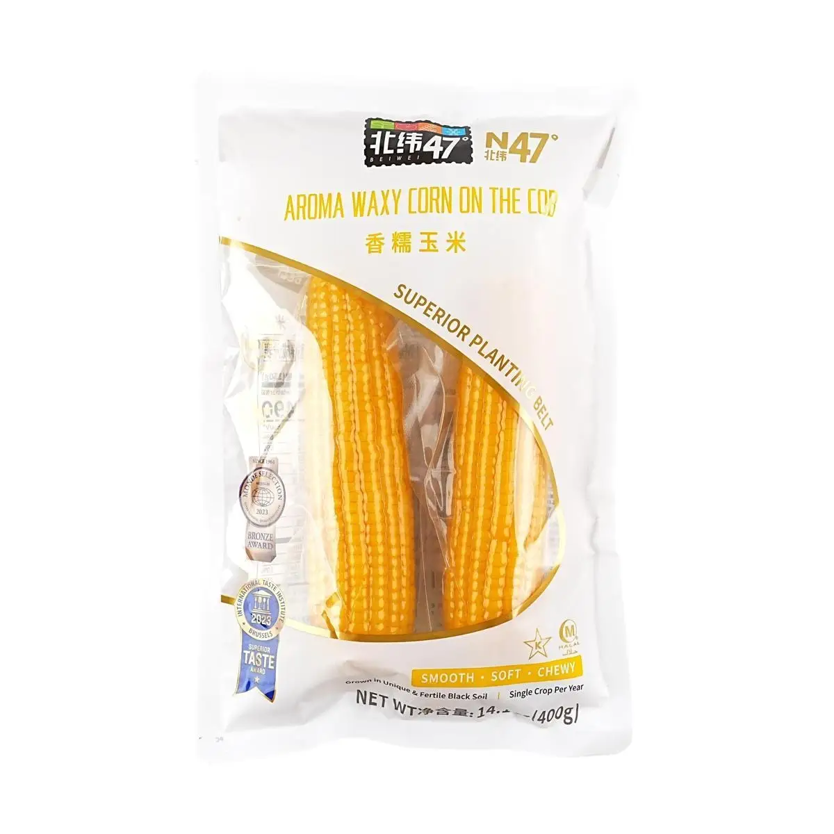 [8Packs] Bei Wei 47 Sweet Corn on the Cob - 2 Pieces, 14.1oz*8Packs