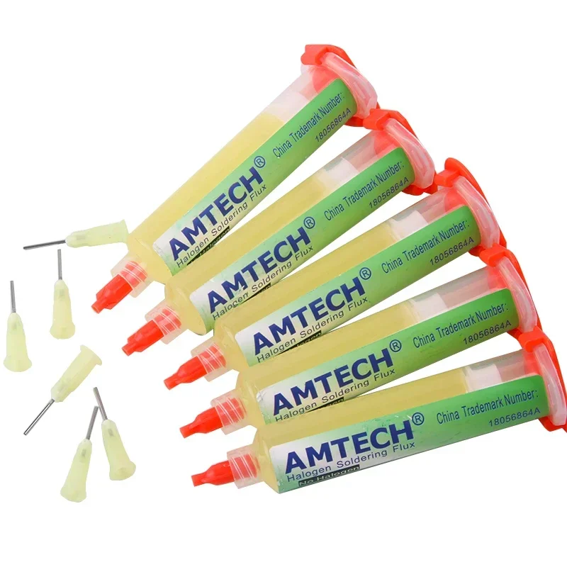 Solder Paste 100%Original AMTECH NC-559-ASM BGA PCB No-Clean Solder Paste Welding Flux Grease 10cc Soldering fluxo de solda