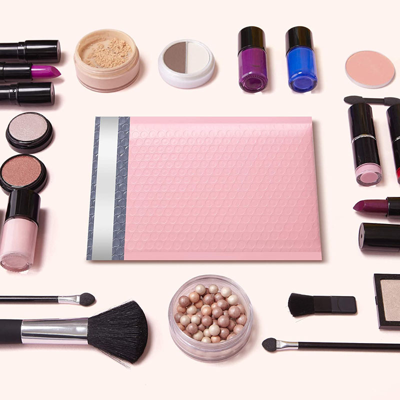 ซองเมลกระเป๋าใส่ของบับเบิ้ลสีชมพูสำหรับธุรกิจขนาดเล็กจำนวน50ชิ้นเพื่อบรรจุสินค้า