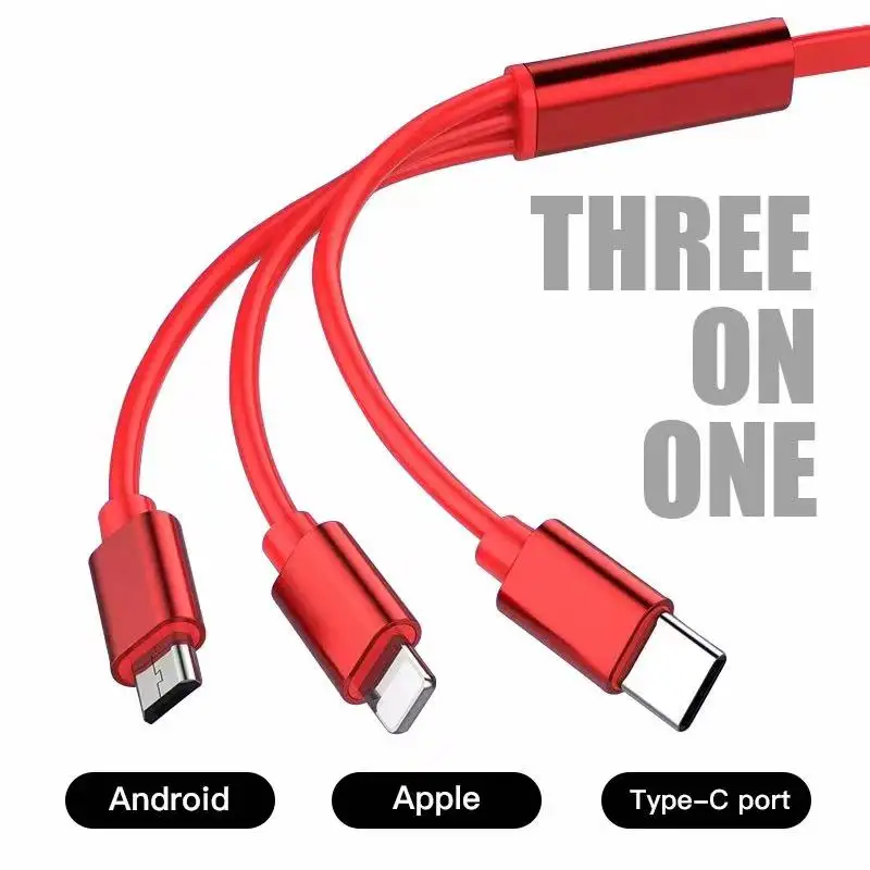 3-в-1 кабель для зарядки Micro USB Type C, мультизарядное устройство для Audi Sline A4 TT A6 A3 A8 Q3 Q5 Q7 Q8 A5 A6 C7 Q5 B9 B7 Автомобильные аксессуары