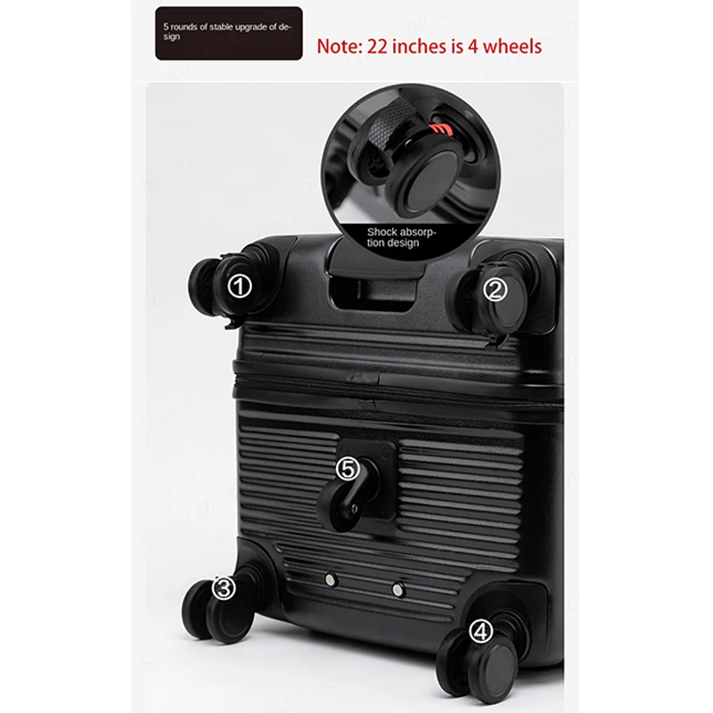 Multifunktion gepäck weiblich große Kapazität Koffer Trolley Fall fünf Räder Bremse 22/30/32 "Zoll Koffer männliche Reisetasche