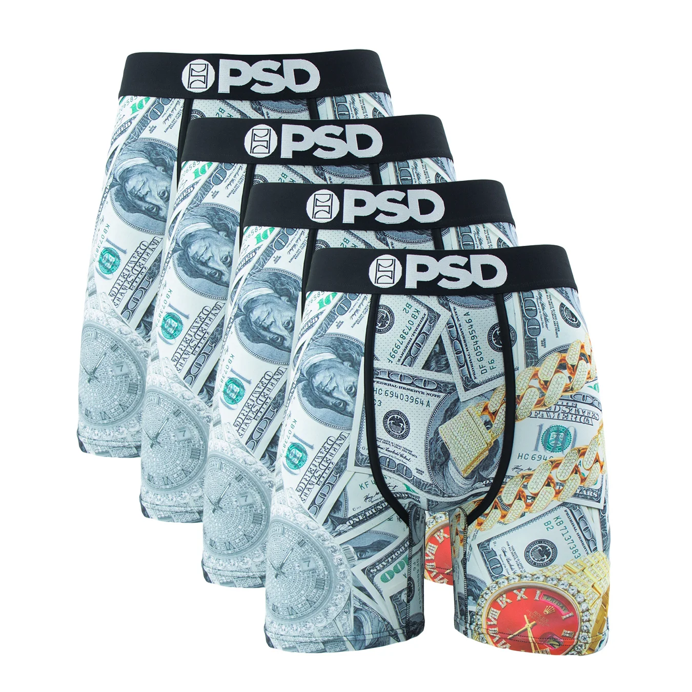 กางเกงในบ็อกเซอร์เซ็กซี่สำหรับผู้ชาย4ชิ้นกางเกงในพิมพ์ลายกางเกงแฟชั่นกางเกงในสำหรับผู้ชายชุดชั้นในระบายอากาศได้สำหรับกางเกงนักมวยชายฤดูร้อน