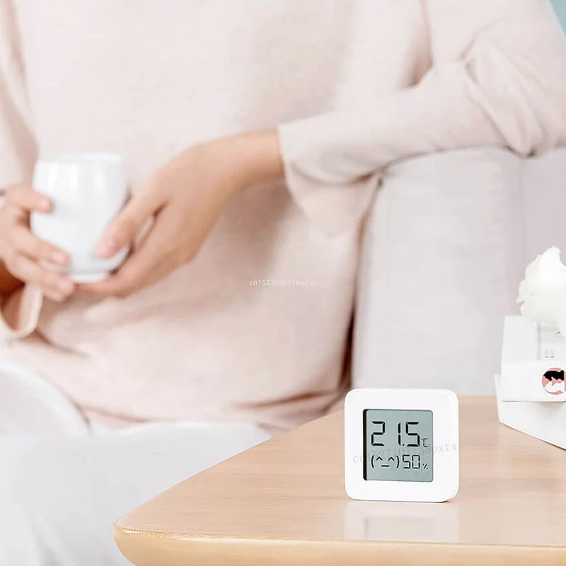 1-10 buah termometer Digital elektrik Xiaomi Mijia, termometer Bluetooth Cerdas tanpa kabel, termometer higrometer Digital bekerja dengan Xiaomi Mijia APP
