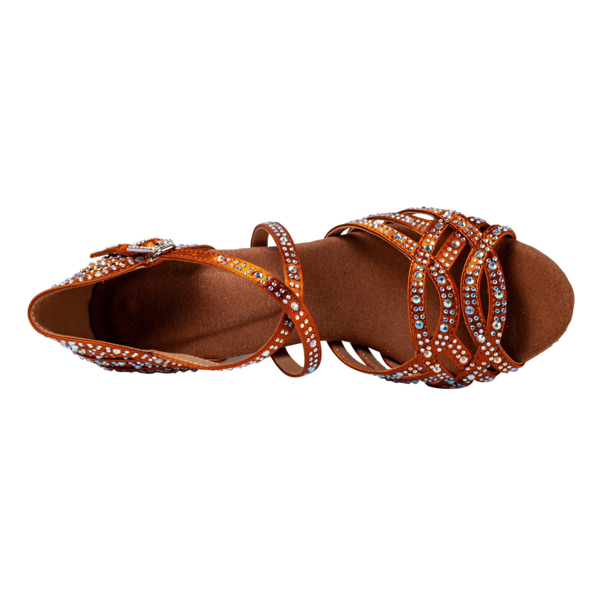 Latin Dansschoenen, Zwarte Volwassen Dansschoenen, Dames Diamant Ingelegd 7.5Cm