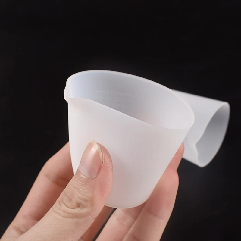 Tazas medidoras silicona, herramienta fabricación joyas, resina epoxi, 2 uds.