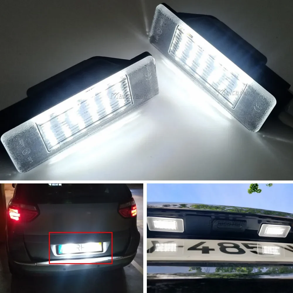 2X подсветка номерного знака для Peugeot 308 3008 308CC 106 1007 207CC 307 3008 406 407 607 806 807 508 светодиодная лампа номерного знака Canbus