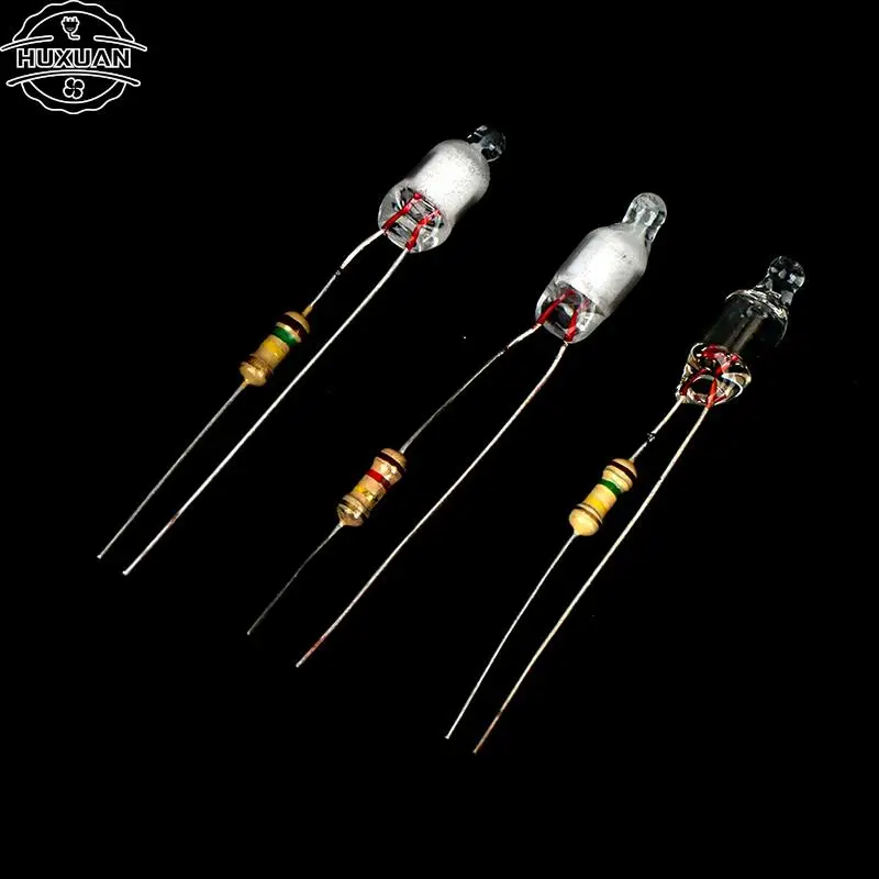 ネオンライトインジケーター,4x10mm,5x13mm,抵抗220v,赤/青/緑,10個