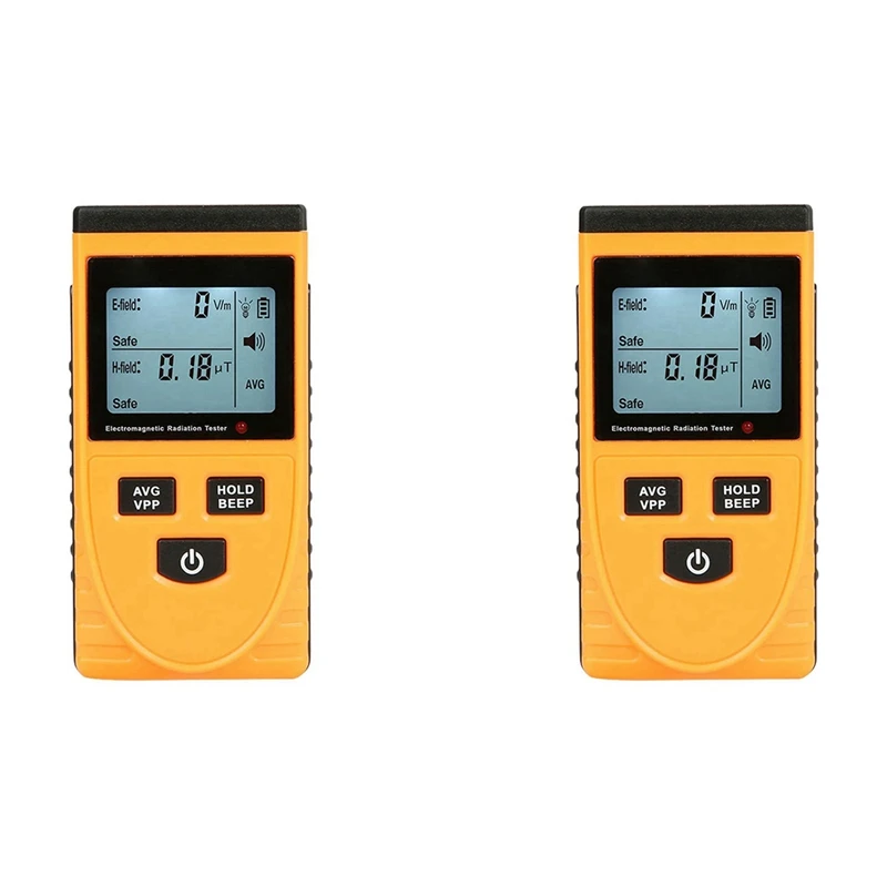 2025 New-2X Socket Radiation Detection,Portable Dosimeter Counter With LCD Display, Radioactive Detector GM3120