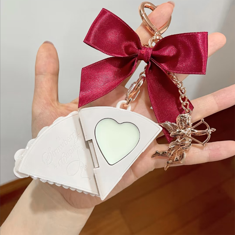Flowerkaren morango cupido coleção anjo chaveiro sólido perfume bálsamo pingente perfumes para homem e mulher original 3g