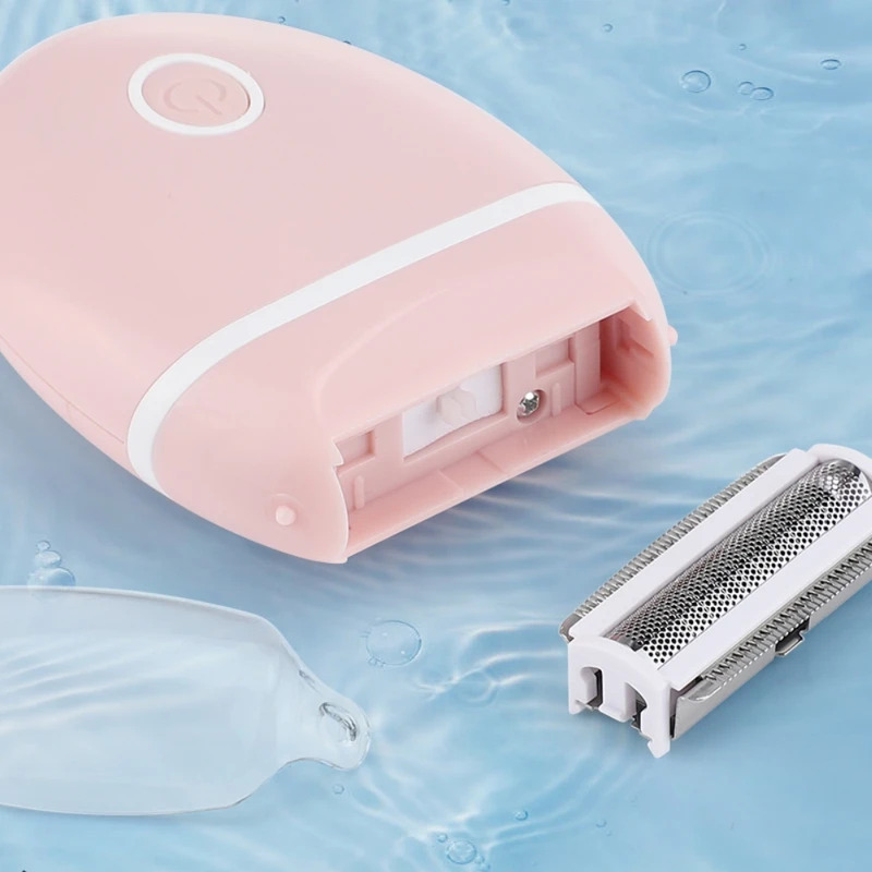 Mini rasoio elettrico per donna Rasatura indolore e sicura dei peli delle gambe/Capelli del braccio/Capelli sotto le ascelle/Tagliacapelli per area intima Esclusivo da donna