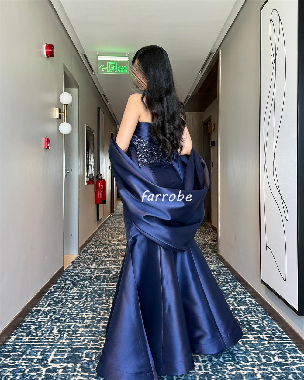 Customized Matching Classic Pleat Ruched Beading Sequined Mermaid Strapless Long Dresses Bespoke Occasion Dresses High Quality