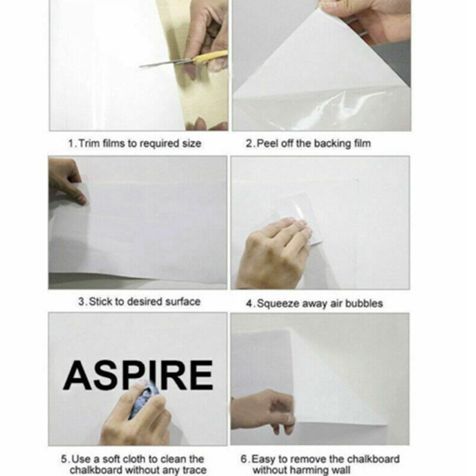 Lavagna riutilizzabile in carta, adesivi resistenti e sicuri, per insegnare, disegnare, dipingere, materiale scolastico