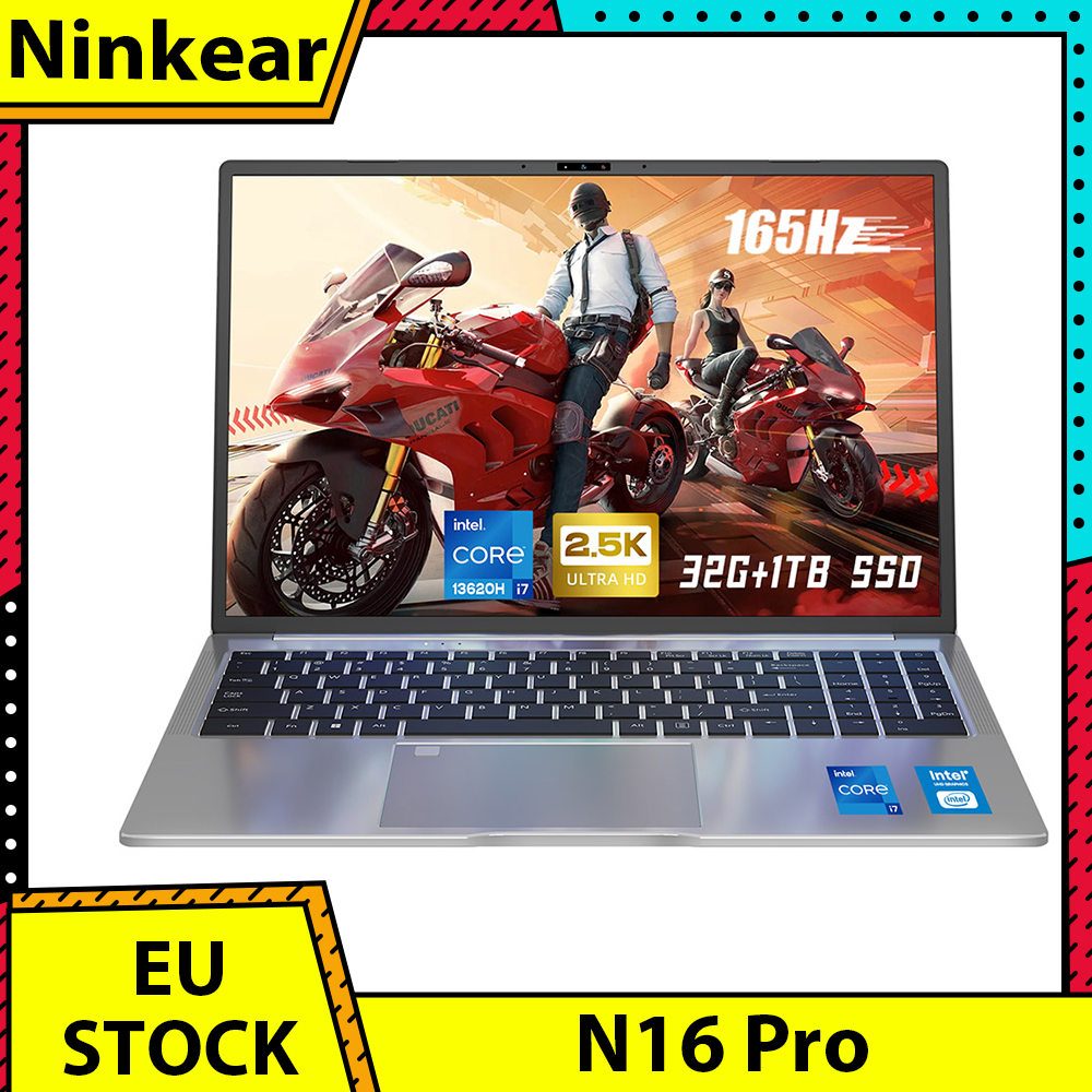 Ninkear n16 pro Laptop, 16 ''2560*1600 ips Bildschirm 165hz Bild wiederhol frequenz, Intel Core i7-13620H 10 Kerne max. 4,9 GHz, 32GB RAM 1TB SSD