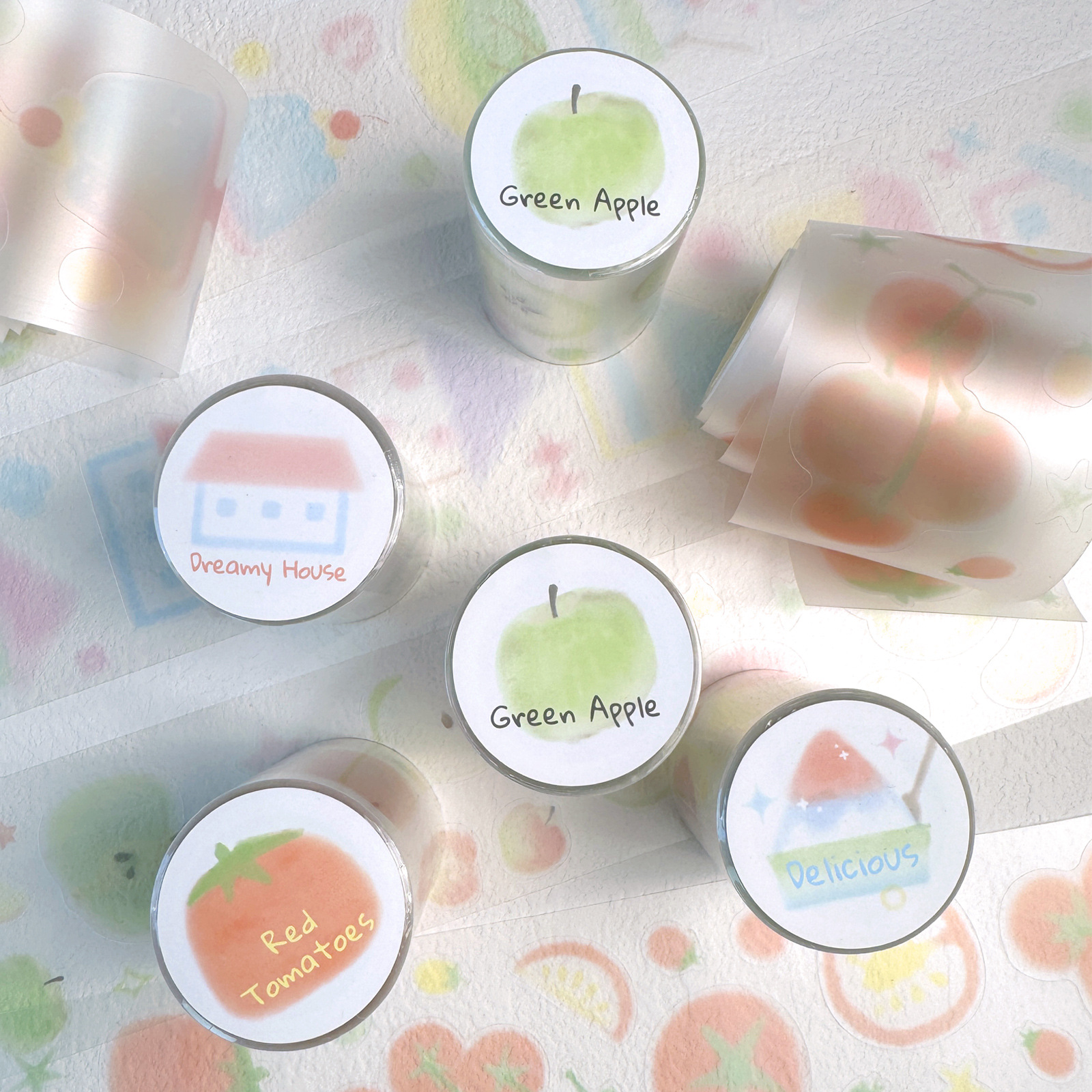 1 pcs/1 Lot ตกแต่งกาวเทปหวานเล็กน้อยขยะ Journal DIY กระดาษญี่ปุ่น Masking Scrapbooking สติกเกอร์