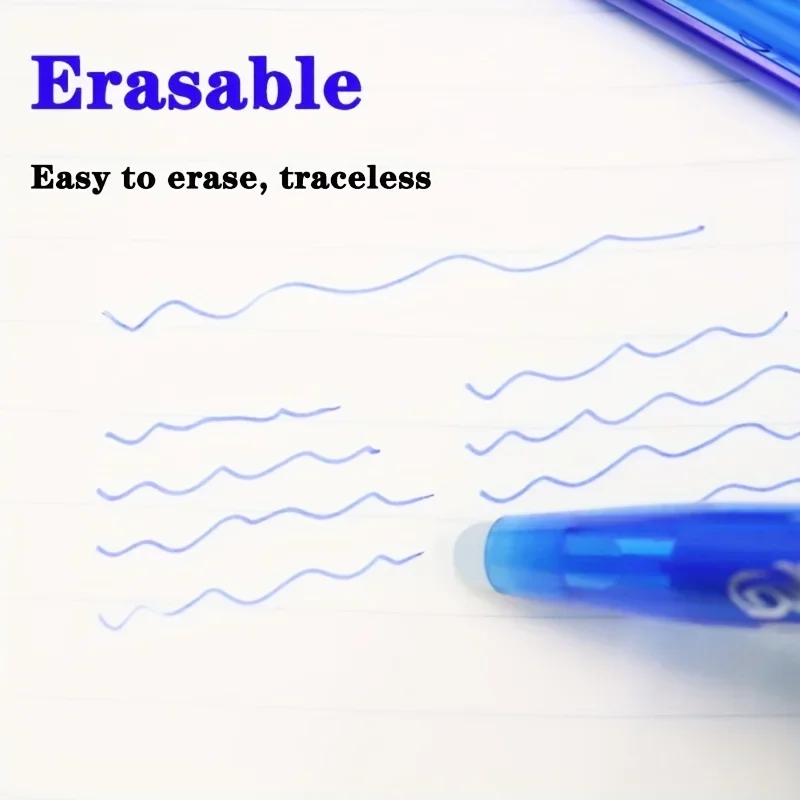 8/4pcs Erasable GEL ปากกา Multi-Color0.5mm เคล็ดลับภาพวาดการเขียนโรงเรียนสีดําสีฟ้าสีแดงสีชมพูสีส้มสีเขียวสีม่วงสีฟ้า