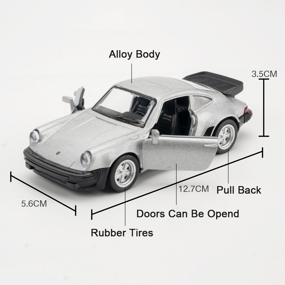 1/36 porsche 911 1978 liga modelo de carro brinquedo simulação metal diecast com puxar para trás decoração mini carro crianças presentes coleção