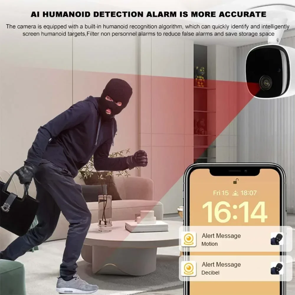 Telecamera Wifi da 3 MP Baby Monitor da 2,4 GHz per interni, telecamera di sicurezza Audio bidirezionale, visione notturna a infrarossi con app Ziicam