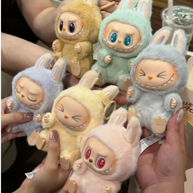 ホット販売 Labubu 座っているパーティー 2nd ブラインドボックス漫画かわいいアニメアクションモデルデスクトップ装飾クリスマスギフト