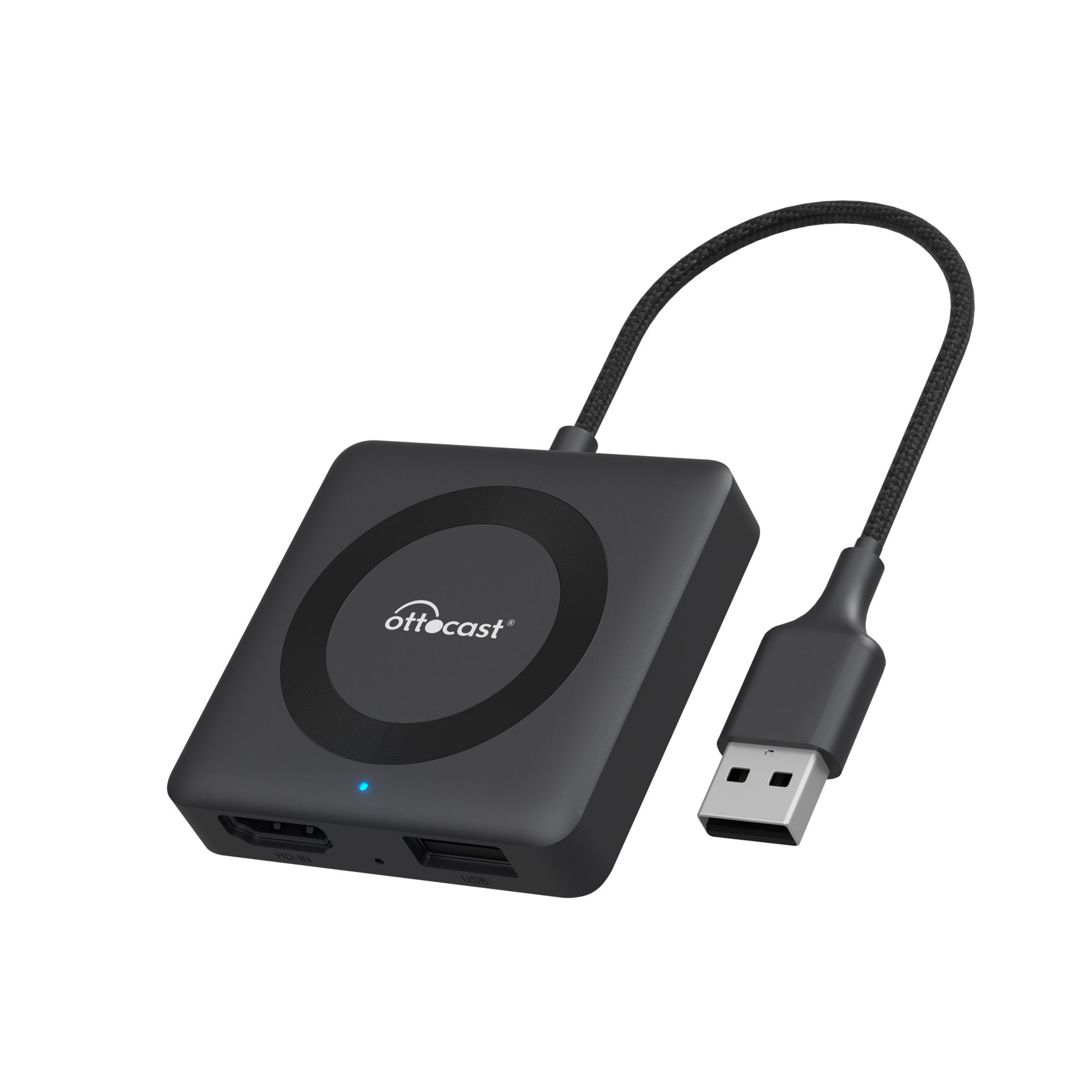 2025 OTTOCAST Car TV Mate C3 Multimedia Wireless CarPlay Adapter Video Converter for HDMI in for TV Fire Sticks Game Consoles