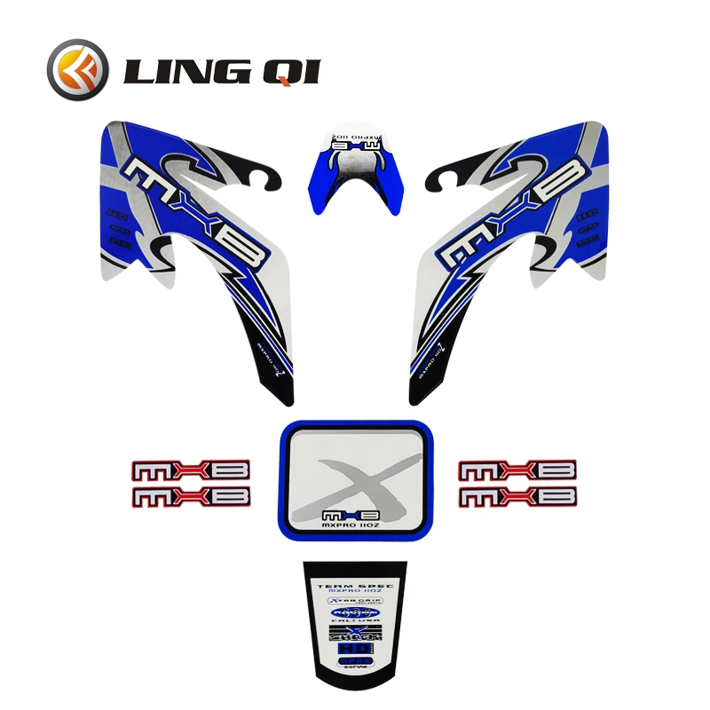 Xe Máy Miếng Dán Decal Cho CRF 50cc Hố Bụi Bẩn Đua Xe Đạp Kohis Crf50 Paster Xanh Đỏ Vàng Xanh
