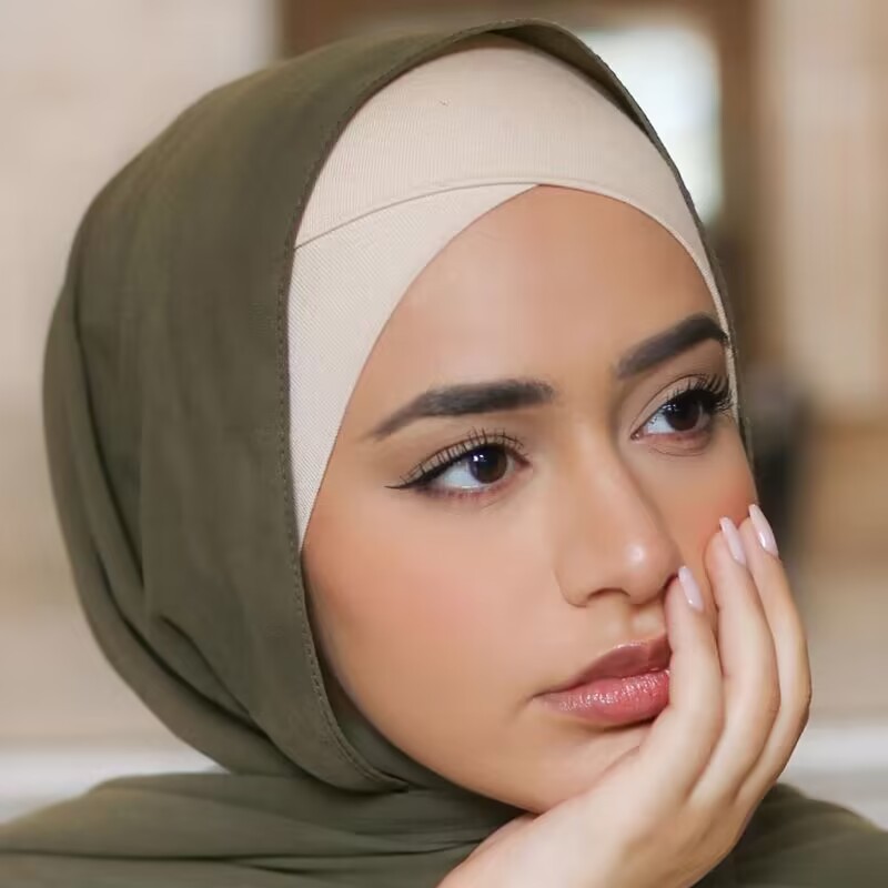 Nuevo Jersey elástico entrecruzado Modal, sombreros Hijab interiores, pañuelo musulmán, turbante, bufanda islámica, tubo, diadema para mujer