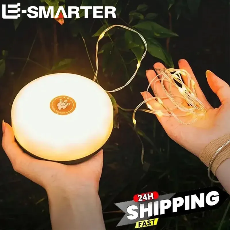 LED 캠핑 램프 스트립 분위기 10M 길이 방수 재활용 라이트 벨트 텐트 룸에 대 한 야외 정원 장식 램프