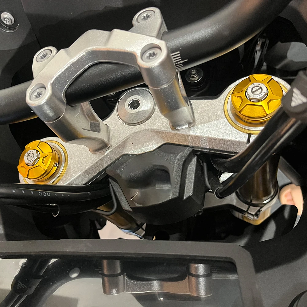 Para VOGE Valico DS900X DS525X 900 DSX 525 DSX DSX900 DSX525 2023 2024 CNC accesorios de cubierta embellecedora de columna de tres estrellas para motocicleta