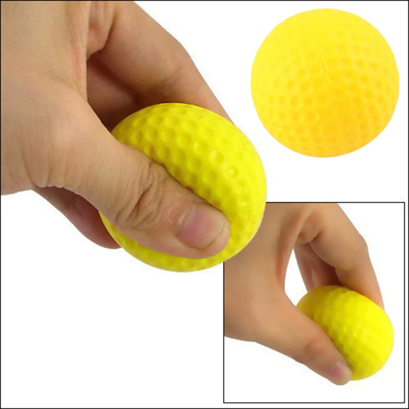 PGM 10pcs 골프 공 빛 실내 야외 훈련 연습 골프 스포츠 스폰지 탄성 PU 폼 공 Q008