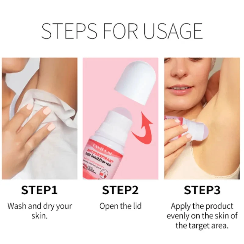 Odor corporal Antiperspirante cabelo inibidor de longa duração, Desodorante suor axilas, Remoção a seco, Eliminar o cheiro mal, Cuidados com a pele, 2024