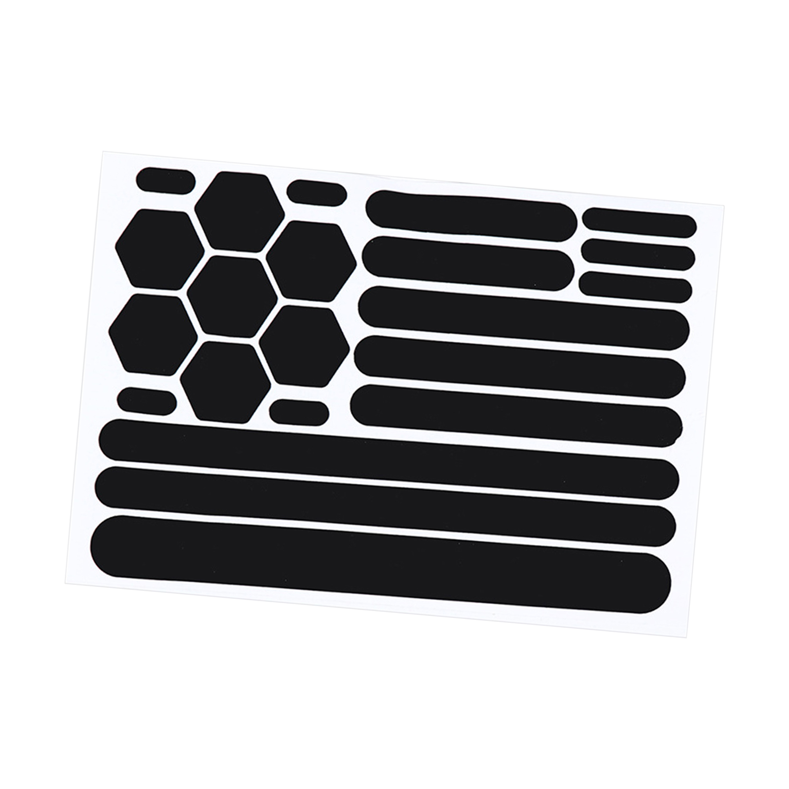 Adesivos reflexivos para capacete de motocicleta, carros, bicicletas, adesivo de proteção, adesivos pretos reflexivos, fita de decalque