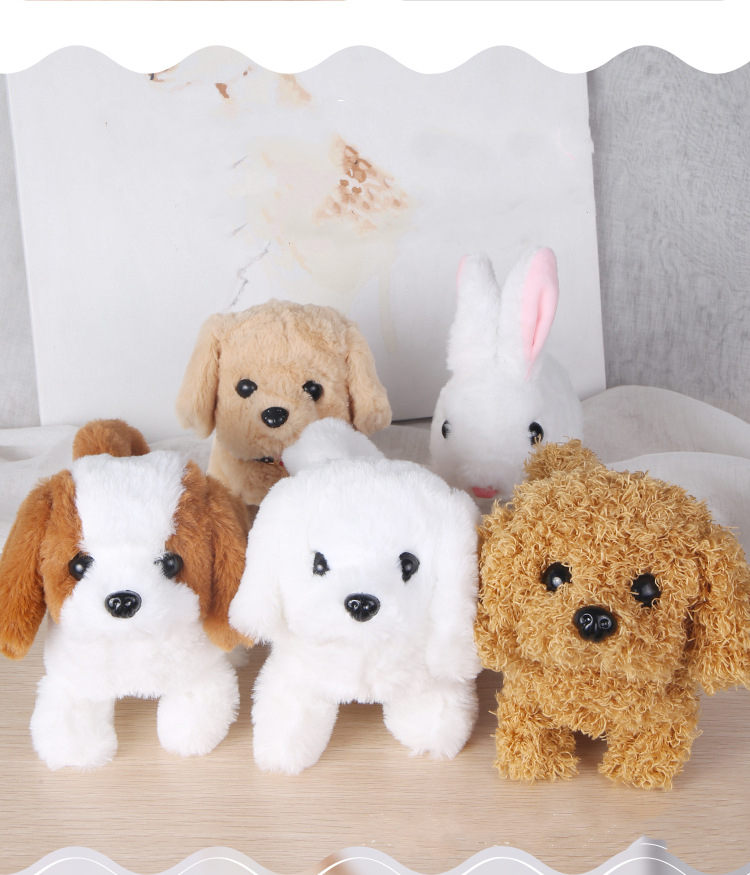 Simulação inteligente animal de estimação elétrico multi-função pode balançar/diga/caminhada interessante interativo robô cão brinquedo de pelúcia presente