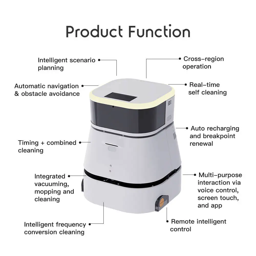 2022 New Arrival UBTECH Autonomous Navigation Service Robot mopping robot floor cleaning Intelligent Commercial Cleaning Robot