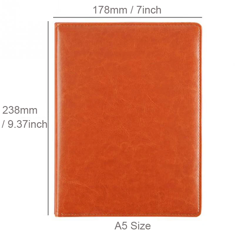 A5 / B5 Leather Padfolio Portfolio File Folder Clipboard Document Holder Business Contract Paper Clamp Writing Pad for Office