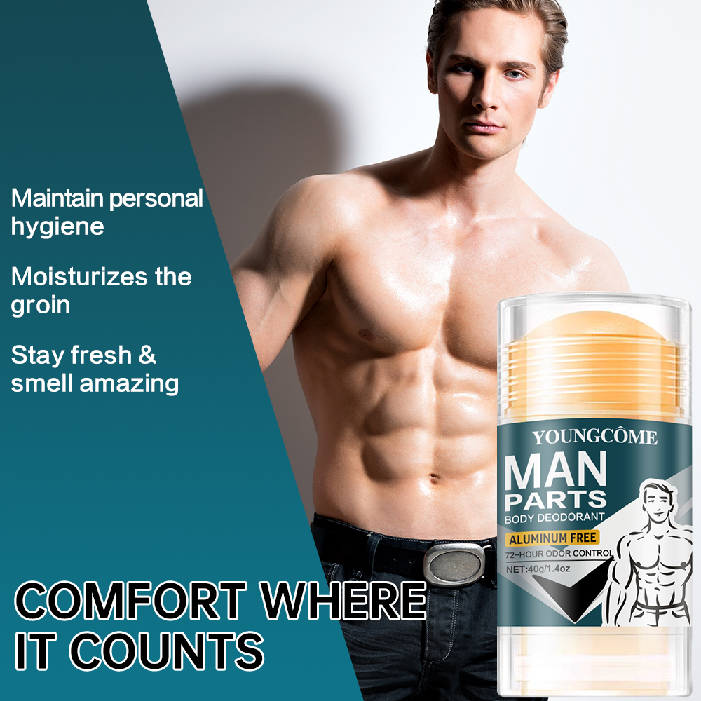 Men's Natural Deodorizing Stick Underarm Care Efficiently Eliminate Odor Refreshing Lasting Aroma Cream Underarm Odor Prevention