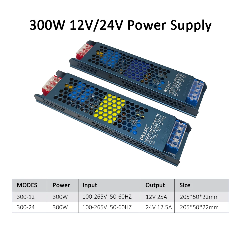 Fonte de alimentação dc 24v 12v led driver adaptador transformador ac 220v 230v 110v conversor 60w 100w 200w 300w 400w para luzes de tiras led