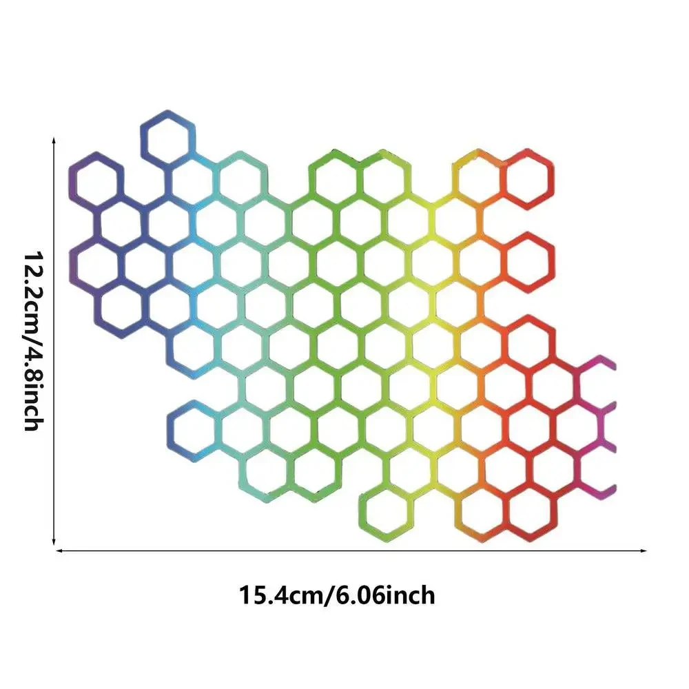 Pegatina de motocicleta, calcomanías de casco de panal, pegatinas de casco, pegatinas impermeables, calcomanías de Motocross, pegatina creativa para parachoques