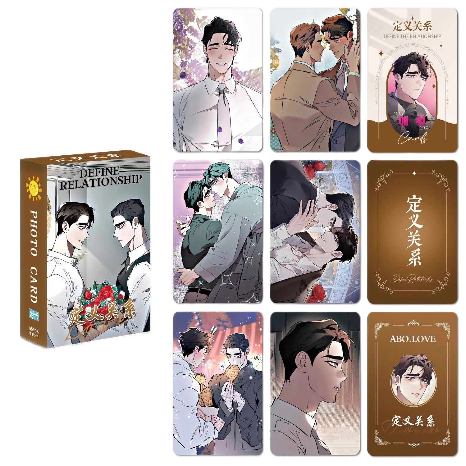 韓国マンガロモレーザーカード,カーライレフロスト,アッシュジョーンズ,HDフォトカード,コスプレギフト,1セット55枚