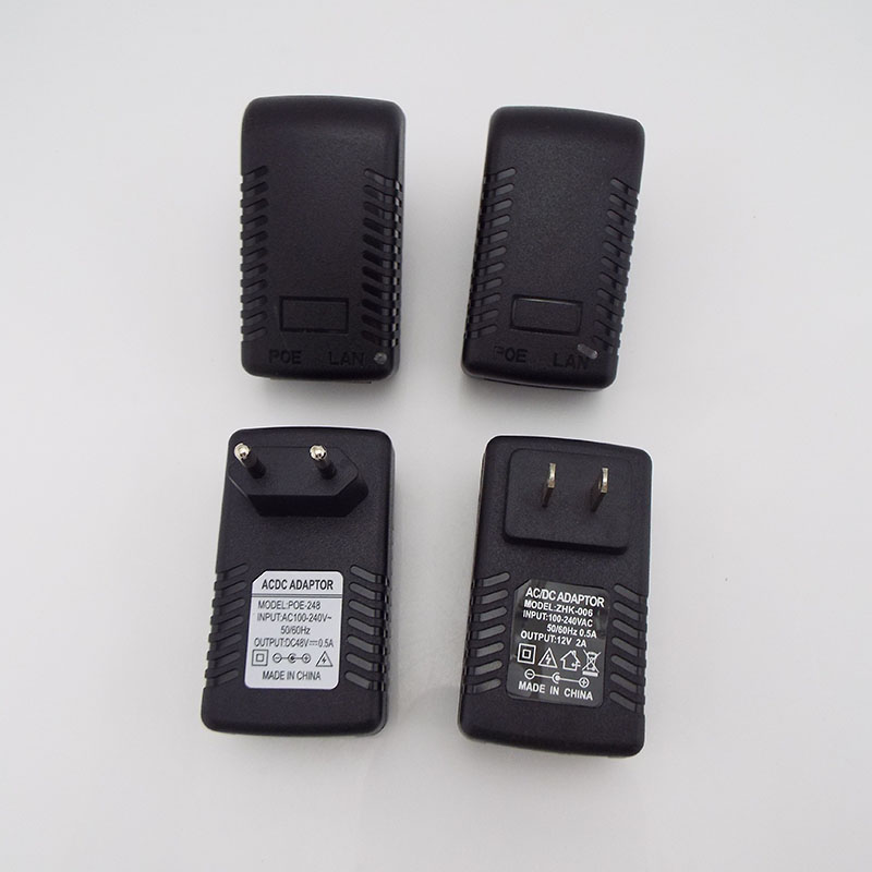 Adaptador de alimentação ethernet cctv, injetor poe, 48v, 0,5a, 15v, 1a, 12v2a, 24v, 1a para câmera ip, interruptor poe, adaptador de fonte de alimentação, opção ue/eua